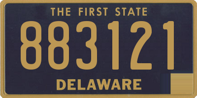 DE license plate 883121
