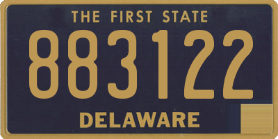 DE license plate 883122