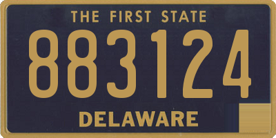 DE license plate 883124