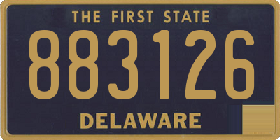 DE license plate 883126