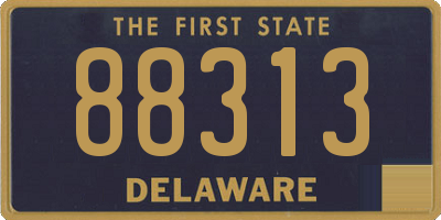 DE license plate 88313