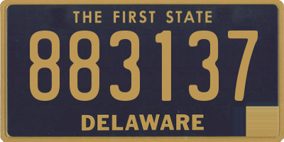 DE license plate 883137