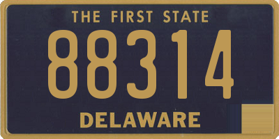 DE license plate 88314