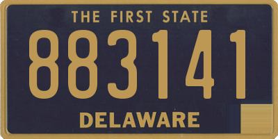 DE license plate 883141