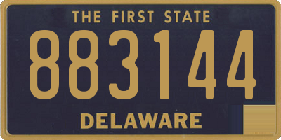 DE license plate 883144