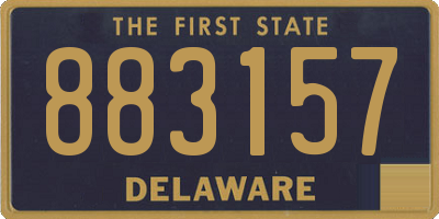 DE license plate 883157