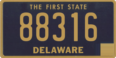 DE license plate 88316