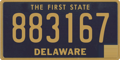 DE license plate 883167