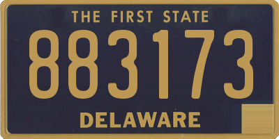 DE license plate 883173