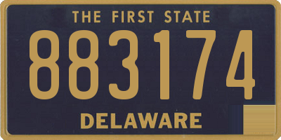 DE license plate 883174