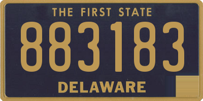DE license plate 883183