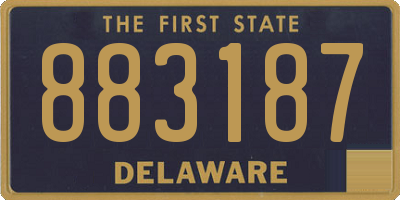 DE license plate 883187