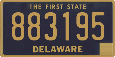 DE license plate 883195