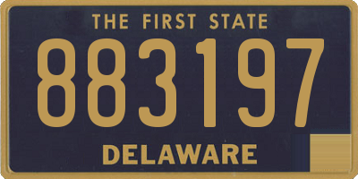 DE license plate 883197