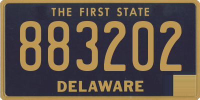 DE license plate 883202