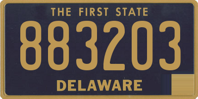 DE license plate 883203
