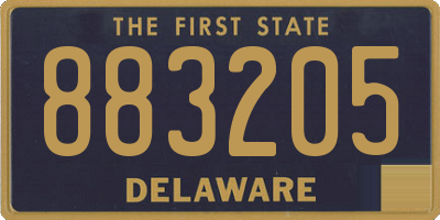 DE license plate 883205