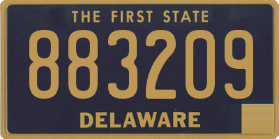 DE license plate 883209