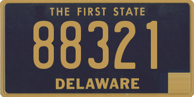 DE license plate 88321