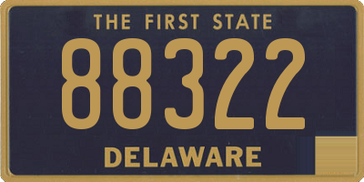 DE license plate 88322