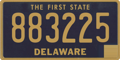 DE license plate 883225