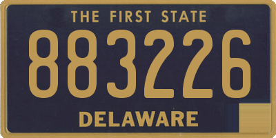 DE license plate 883226