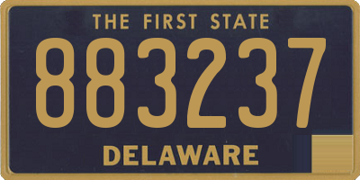 DE license plate 883237