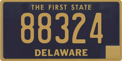 DE license plate 88324