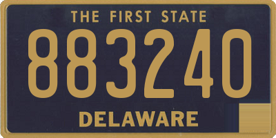 DE license plate 883240