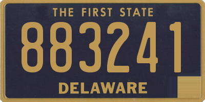 DE license plate 883241