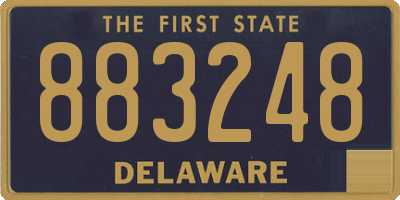 DE license plate 883248