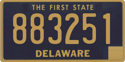 DE license plate 883251