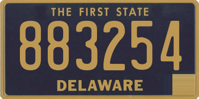 DE license plate 883254