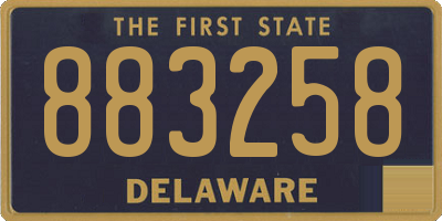 DE license plate 883258