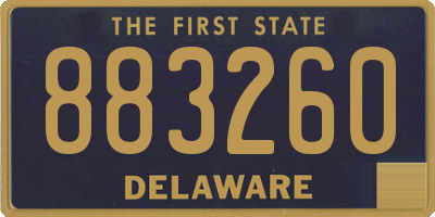 DE license plate 883260