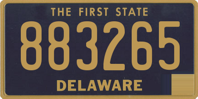 DE license plate 883265