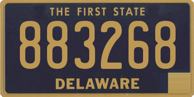 DE license plate 883268