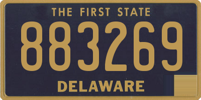 DE license plate 883269