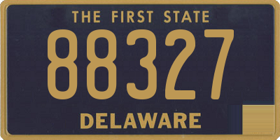 DE license plate 88327