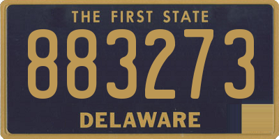 DE license plate 883273