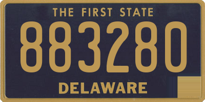 DE license plate 883280