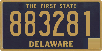 DE license plate 883281