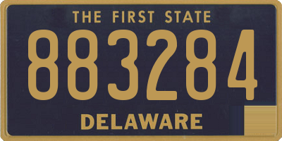 DE license plate 883284