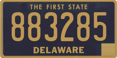 DE license plate 883285