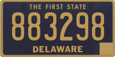 DE license plate 883298