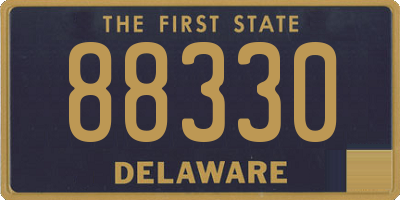 DE license plate 88330