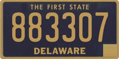 DE license plate 883307