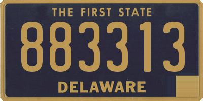 DE license plate 883313