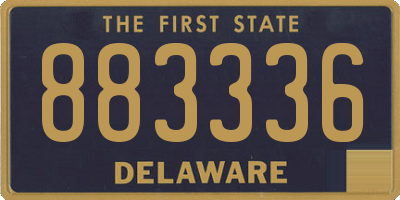 DE license plate 883336