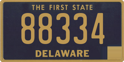 DE license plate 88334